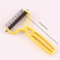 thumbnail image 3 of 1Pcs Double Sided Dematting Comb for Cats & Dogs, Undercoat Rake, Deshedding Grooming Tool, Gentle Matt Remover Detangler for Long Thicks Haired Pets, Pet Grooming Brush, 6In (Black), 3 of 9