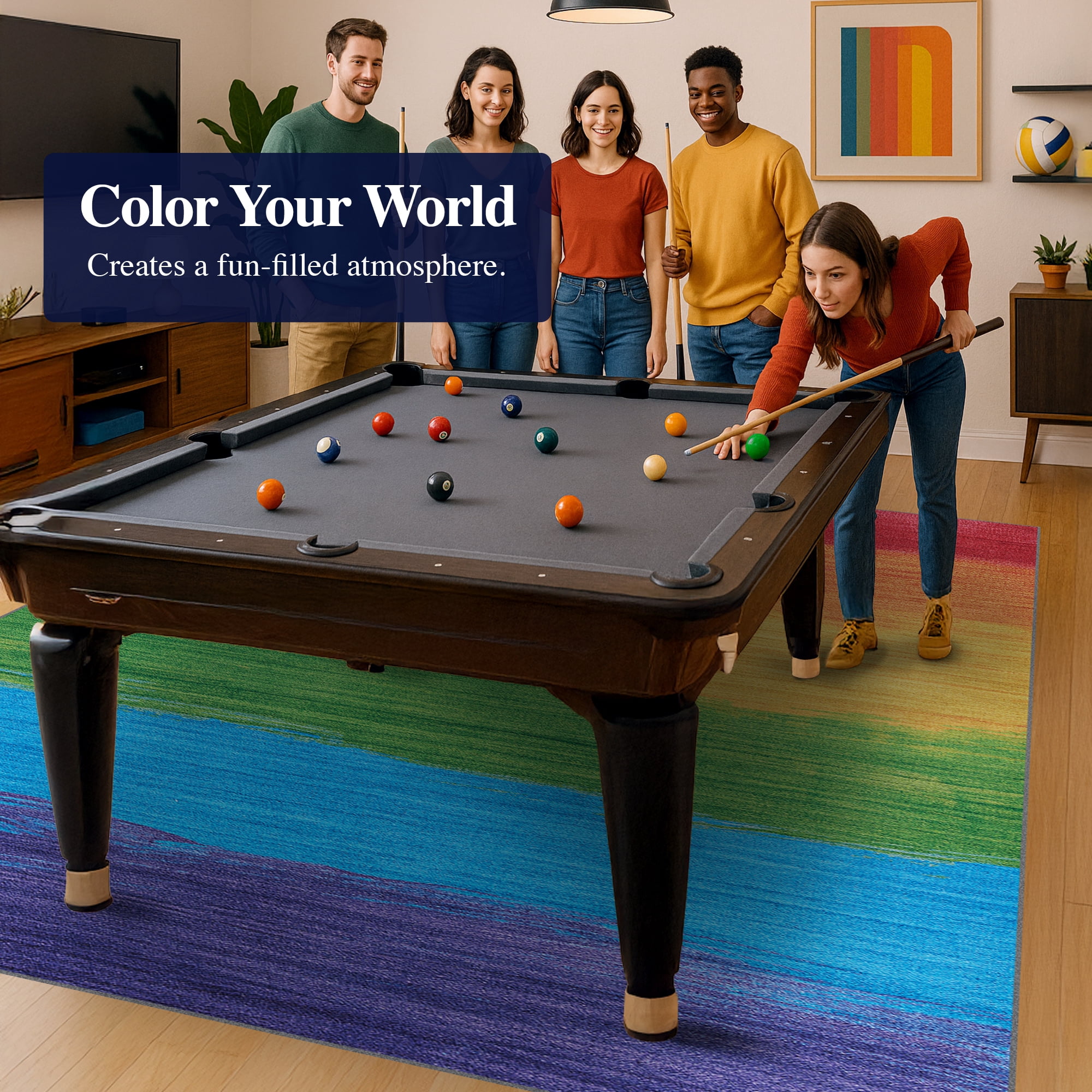 Couristan Rainbow Passion Multicolor Area Rug