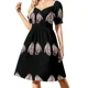 thumbnail image 2 of Vestido de manga corta Wildlife Days, ropa de mujer coreana, elegante y bonito, vestido de verano., 2 of 7