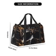thumbnail image 3 of Balery Gold Pattern Black Skull Bolsa de Gimnasio para Mujeres, Bolsa de Viaje con Bolsillo Húmedo, Bolsa de Fin de Semana para Mujeres, Bolsa de Viaje Resistente al Agua, 3 of 7
