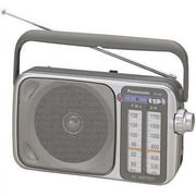 Panasonic All in One Compact Design Portable AM/FM Radio with Built-in Speaker, Earphone Jack, LED Tuning Indicator