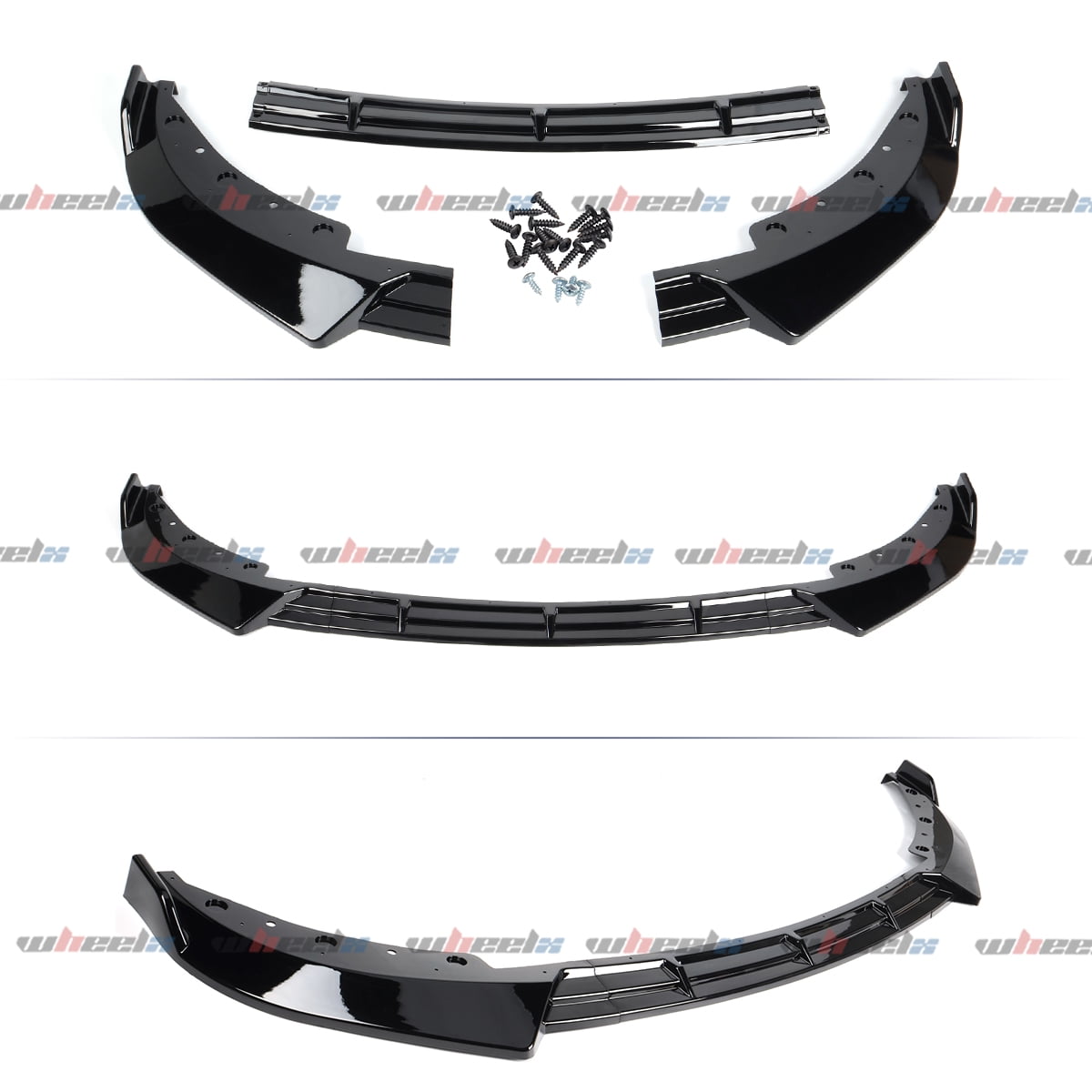 Front Lip Compatible with 2019-2022 BMW G20 3 Series With BASE Bumper Only, JDM Air Dam Lower Chin Bumper Splitter Protection Body Kit Fits for 4-Door Sedan 2019 2020 2021 2022(Gloss Black)