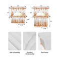thumbnail image 5 of Orange Eucalyptus Leaves Swag Curtains for Living Room/Bedroom Windows, Watercolor Spring Summer Botanical Kitchen Curtains and Valances Set 36 Inch Length, Swags Valance Curtain Panels, 5 of 5