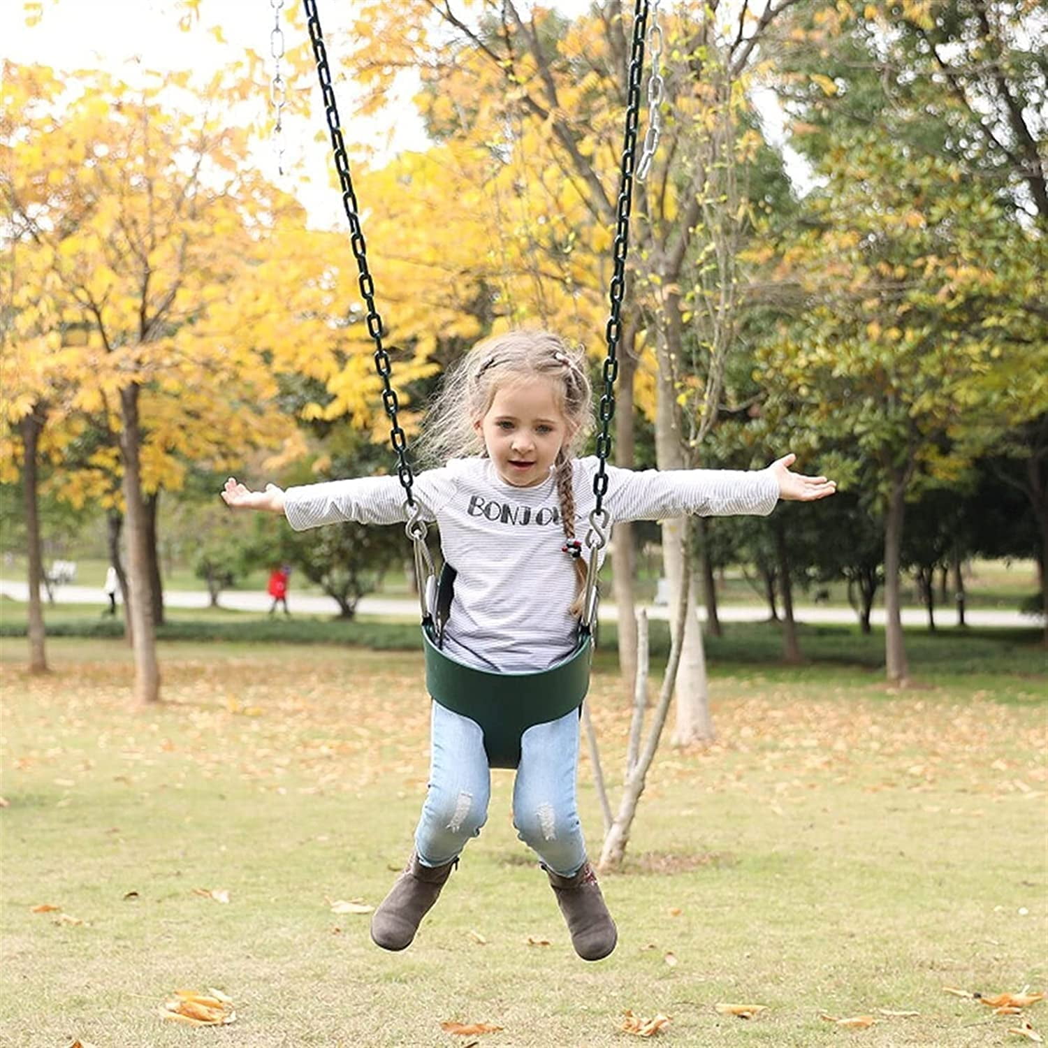 REZNOR Flexible EVA High Back Full Bucket Chair Swing for Children's - Seat Only, Green
