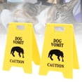 thumbnail image 1 of Cat Vomit Caution Sign, 12 Pcs Plastic Cat Vomit Warning Sign for Lovers and Pet Enthusiasts, 1 of 7