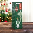 thumbnail image 2 of Holiday Time Green Ornament Small Wine Christmas Paper Gift Bag, 2 of 5