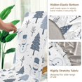 thumbnail image 5 of Yayeee 2 Pack Dining Chair Covers Stretch Parson Chairs Slipcovers Seat Protector, Cute Snowmen, 5 of 6