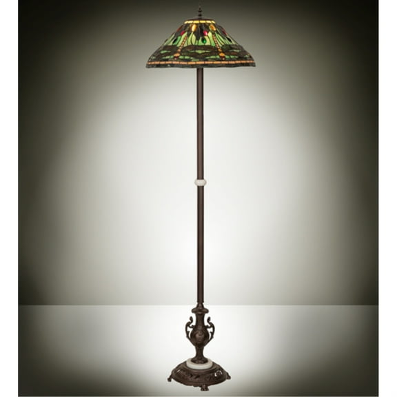 71" High Tiffany Dragonfly Floor Lamp
