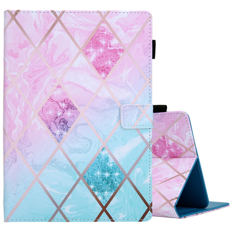 Kawaii iPad Case 3 Styles For Pro Mini Air 1 2 3 4 5 Pink Blue Girl's  Cute Cover