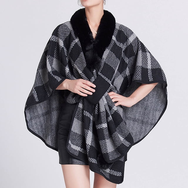 Amzcrzy Cardigans pour Femmes Mode Blouse Décontractée pour Femmes Uni à Capuche Couleur Col Rond Cape Cardigan Cardigan pour Femmes Vestes pour Femmes Hauts à Manches Longues pour Femmes Veste pour Femmes Vêtements pour Femmes