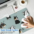 thumbnail image 4 of Long Mouse Pads for Desk,Black Corgi Desk Mats on Top Of Desks, Desk Mouse Pad Extra Large with 3mm Non-Slip Base and Stitched Edge for Gaming,Office,Work,Home 31.5"x11.8", 4 of 6