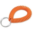 Lucky Line 2 Spiral Wrist Coil with Steel Key Ring, Flexible Wrist Band Key Chain Bracelet, 12