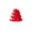 Style-Red, variant on Ceramic Christmas Tree Shaped Decorative Ornament Holiday Tabletop Centerpiece for Home Office Party Display Gift