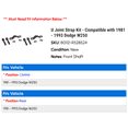 thumbnail image 2 of U Joint Strap Kit - Compatible with 1981 - 1993 Dodge W250 1982 1983 1984 1985 1986 1987 1988 1989 1990 1991 1992, 2 of 2