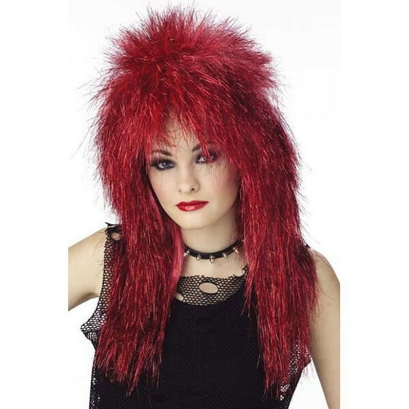 Women's Vibe Red Shimmer Wig