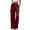 #01Wine, variant on Womens Silk Satin Pajama Pants Casual Loose Lounge Pants Drawstring Elastic Waist Wide Leg Pj Bottoms with Pockets Brown S