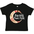 thumbnail image 3 of Inktastic Baby Stay Wild Moon Child Crescent Moon with Flowers Girls Toddler T-Shirt, 3 of 5