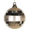 thumbnail image 1 of Vickerman M151638 5.5 in. Champagne Shiny-Matte Mirror Ornament Ball, 1 of 2