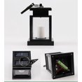 thumbnail image 3 of Luz solar Llama intermitente Linterna solar de metal Linterna decorativa para colgar al aire libre Paraguas solar resistente al agua para trabajo pesado Iluminación para jardín Patio Patio, Feliz Sencillez, 3 of 3