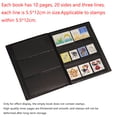 thumbnail image 4 of 10 Pages 20 Sides Stamps Collection Album Empty Stamps Collecting Storage Book Collection Booklet Organizer Album, 4 of 6