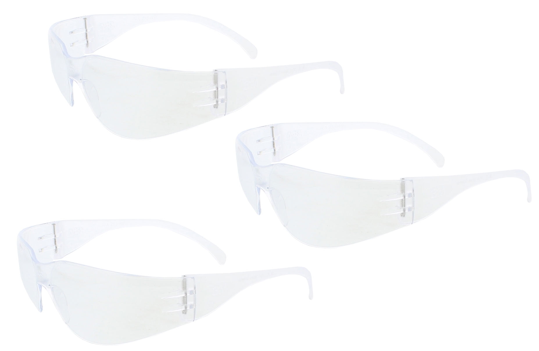 3M 11329 Virtua AntiFog Safety Glasses, Clear Frame, Clear Lens, 3