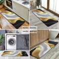 thumbnail image 6 of Black Marble Gold Line Pattern Kitchen Rug Mat,Kitchen Runner Rugs Non Skid Washable,Decorative Kitchen Floor Mats for Kitchen,Sink,Laundry,17"x47.2", 6 of 7