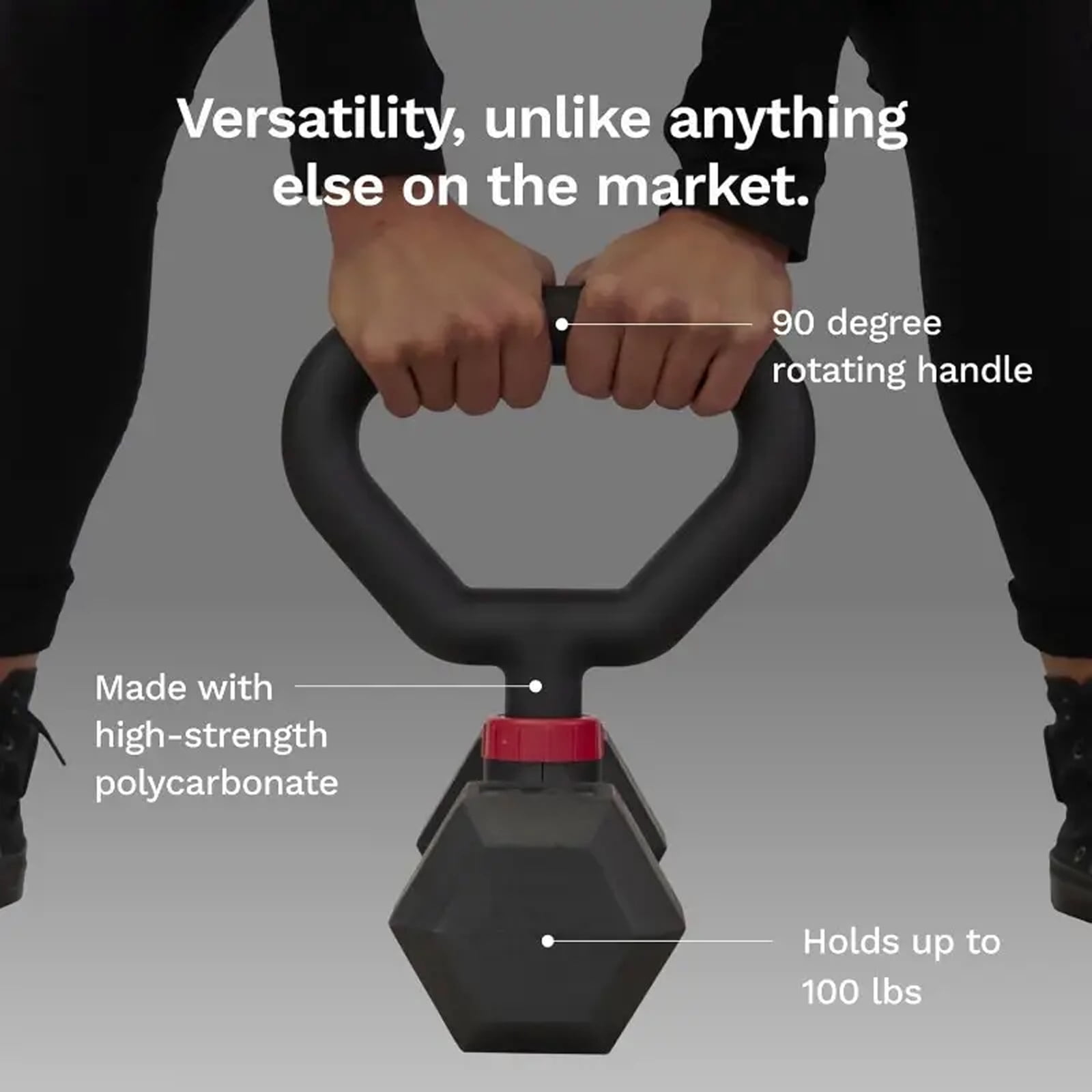KORIKAHM Hyperbell Dumbbell Converter - Convert Dumbbells to Barbell Set and Kettlebell for Home Fitness - Adjustable & Up to 200 lb Capacity Weight Barbell for Weight Lifting
