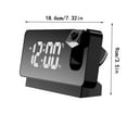 thumbnail image 3 of Projection Digital Alarm Clock For Bedroom LED Alarm Clock For Bedrooms With USB Charger Port Alarm Clock, 3 of 9