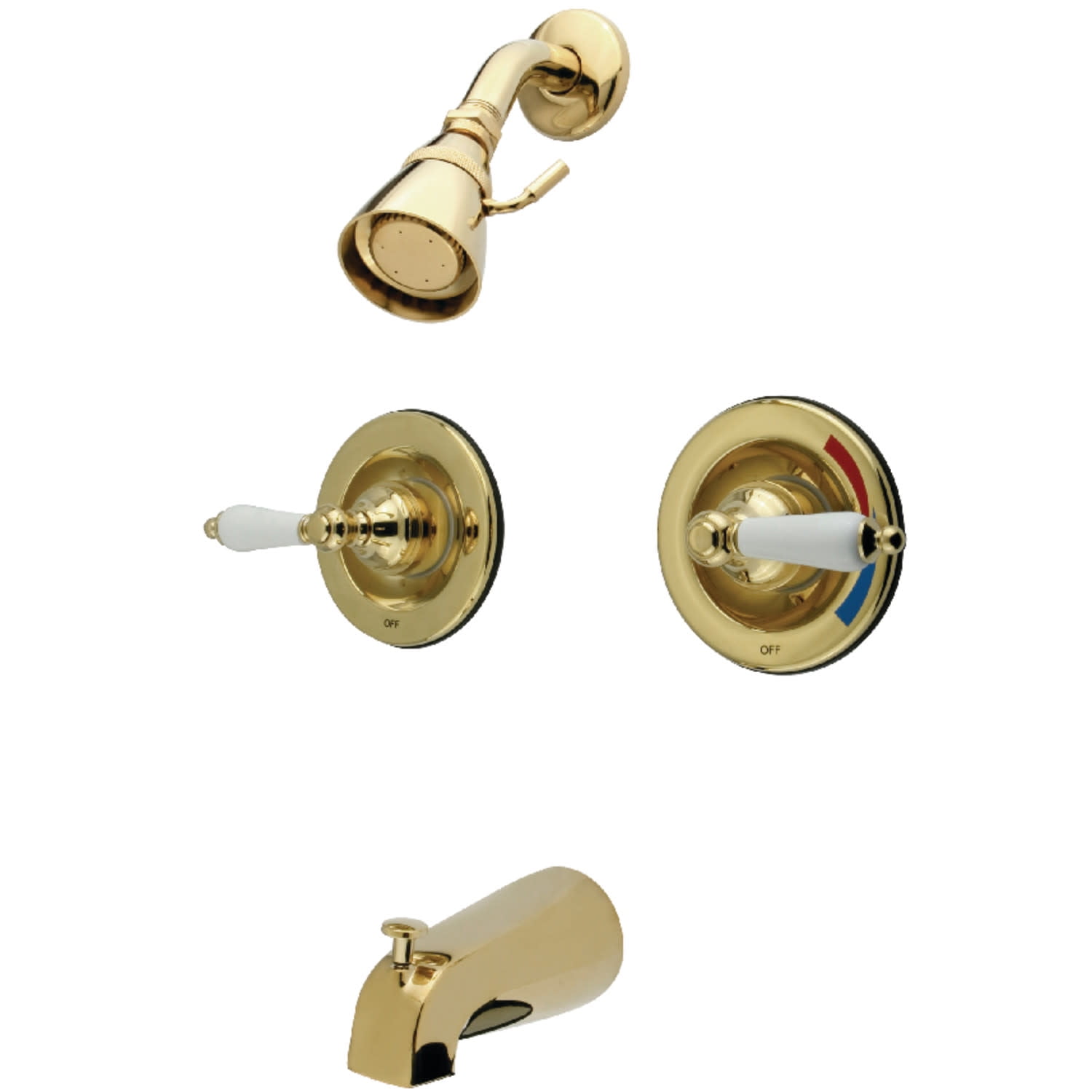 Kingston Brass Kb66.Pl Vintage Tub And Shower Trim Package Walmart