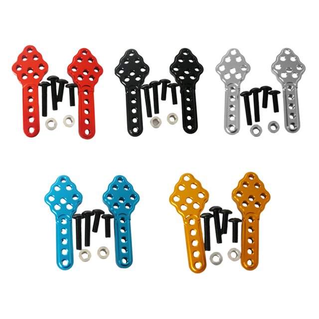 maskred Support d'Amortisseur de Réglage de la Hauteur 2pcs/set pour 1/10 Axial SCX10 90046 D90 pour Alliage Axial 1fait d'Alliage Rouge 1Set