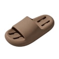 thumbnail image 2 of Willtoo Mens Shower Shoes Open Toe Non Slip Slides Cozy Hollow Drain Slip on Sandals Lightweight Indoor Slippers, 2 of 3