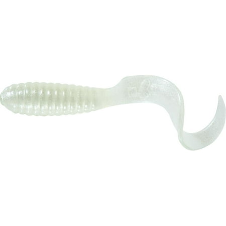 Mister Twister TTSF20-1P Teenie Curly Tail Grub 2 White Pearl