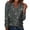 Dark Gray #028, variant on Sequin Tops for Women Long Sleeve Glitter Sparkly Shirts V Neck Dressy Date Night Party Holiday Blouses Hot Pink M