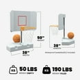 thumbnail image 3 of Good Ideas 15 in. Pool Shot Wing It Freestanding Basketball Hoop, White, 3 of 6
