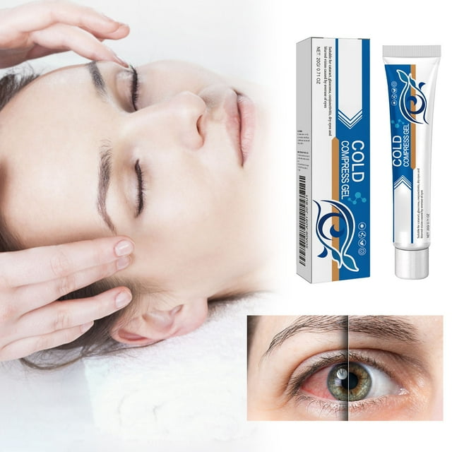 Eye Cold Compress Gel Eye Fatigue Dryness And Blurring And Gel Is Applied Around The Eyes
