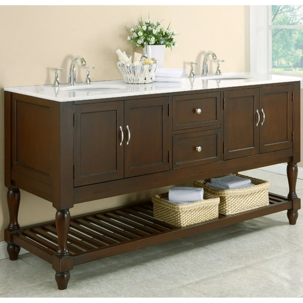 Direct Vanity Sink 6070D10ES Mission Turnleg 70in. Double Bathroom