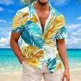 thumbnail image 2 of ZCFZJW Mens Hawaiian Floral Shirts Big and Tall Regular Fit Casual Summer Tropical Button Down Shirt Trendy Holiday Vacation Beach Tees Tops Multicolor#02 XXXXL, 2 of 5