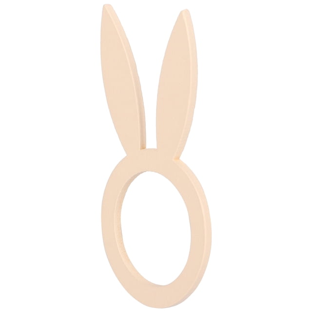 Decoración Para Cenas Bodas Fiestas 50 Piezas Práctico Duradero Hecho A Mano Servilletero De Conejito De Madera Lindo Para El Hogar Fiestas De Pascua Decoración ANGGREK Arte y Manualidades