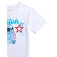 thumbnail image 7 of Lilo and Stitch Girls Happy Stitch Stars Graphic Tee with Short Sleeves, Sizes 4-16, 7 of 7