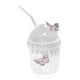 thumbnail image 1 of Taza de vidrio, vaso de café, 400 ml, regalo estético, artículos para beber, taza para beber té y café con leche, batido, fiesta de jugos, 1 of 9