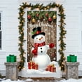 thumbnail image 4 of Hometravel Christmas Door Cover Decor, Large Seasonal Entryway Display, Festive Wall Hanging for Holiday Party Atmosphere, 4 of 6