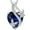 09-sapphire-Sept, variant on VESITIM Infinite Heart Pendant Sterling Silver Butterfly Necklace for Women Jewelry Gift with Birthstone April Cubic Zirconia