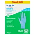 Equate Nitrile Examination Gloves Value Size, 200 count