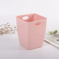 thumbnail image 6 of Small Trash Can with Lid, Mini Trash Can for Bathroom, Office and Bedroom, Small Bathroom Garbage Can with Swing Top, Compact Waste Basket for Desk, Dorm & Home, Pink - Xuniizn, 6 of 7