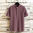 thumbnail image 1 of Hawaiian Shirt for Men, Beach Shirts for Men, Lapel Button Down Print Short Sleeve Blouse Regular Fit Stretch Shirts Button Down Lapel Shirts, 1 of 5