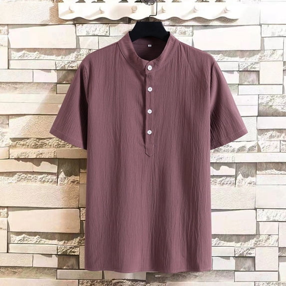 Hawaiian Shirt for Men, Beach Shirts for Men, Lapel Button Down Print Short Sleeve Blouse Regular Fit Stretch Shirts Button Down Lapel Shirts