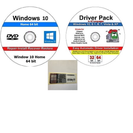 WINDOW 10 HOME 32/64 BIT LICENSE KEY LABEL (1 LABEL FOR 1 PC)WITH A FREE CD
