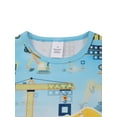 thumbnail image 6 of ATAIKU 3-8Y Boys' 2pcs Excavator Pajama Set Comfy Short Sleeve Top & Shorts Kids Fun Summer Sleepwear, 6 of 7