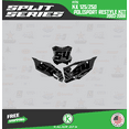 thumbnail image 3 of Kalair GFX Graphics Kit for Kawasaki KX250 POLISPORT RESTYLE (2003-2008) Split Series, 3 of 5