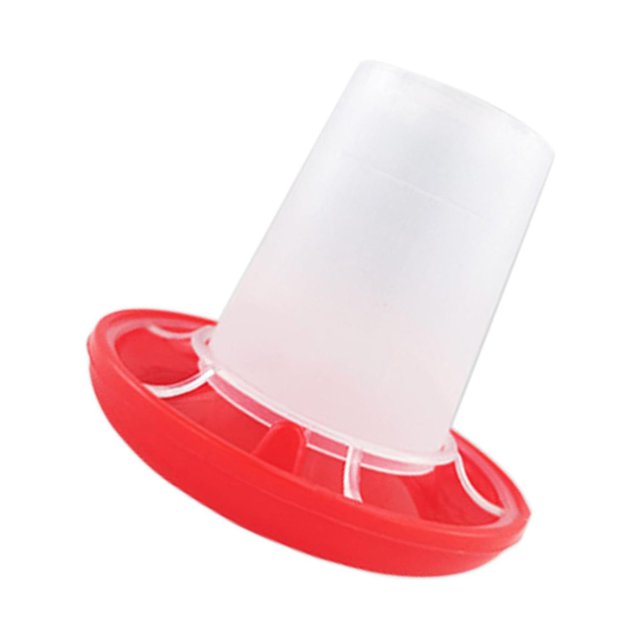Maytalsory Convenient Chicken Feeder Geese Chook Hen Stable Adjustable Blanking Bucket Feeding 1Set
